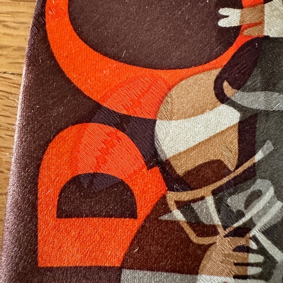 Vintage Cleveland Browns Necktie 100% Silk NFL AFC Central - Picture 9 of 15